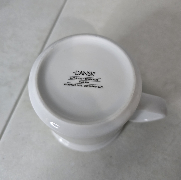 Dansk Cafe Blanc White Mug Coffee Tea Cup Excellent - Picture 4 of 4
